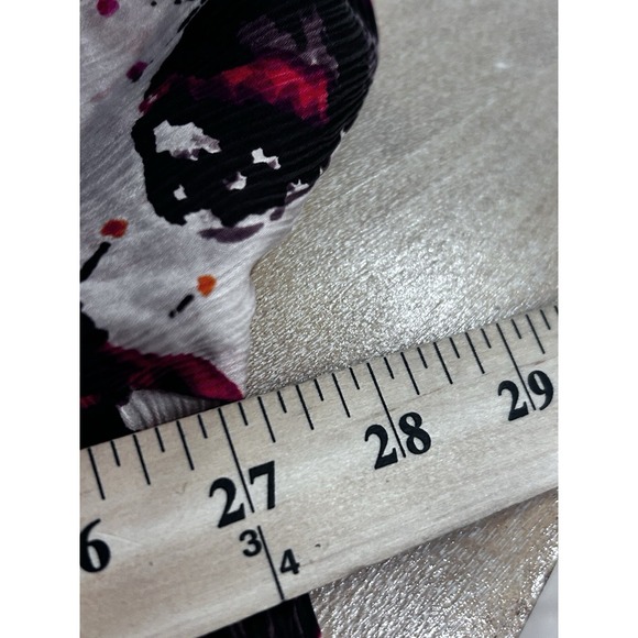 Tucker top blouse S/M Butterfly Silk 3/4 Sleeve Button Up Blouse Boho Designer - Picture 7 of 12